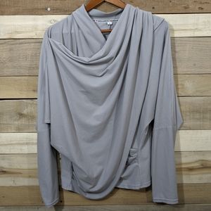 Exclusive Gray Soft Wrap Long SLeeve Size XL